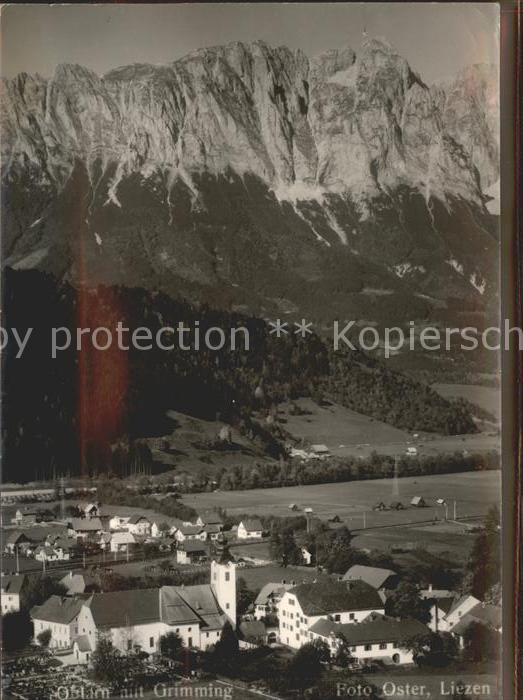 Oeblarn Gesamtansicht mit Grimming Dachsteingeb