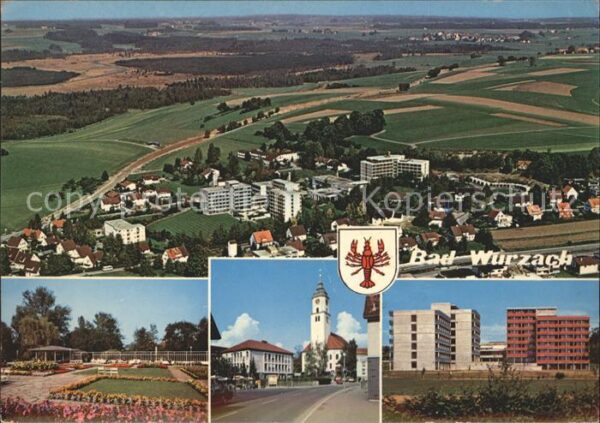 Bad Wurzach Thorbecke Luftbild Kurpark Kirche Hochh