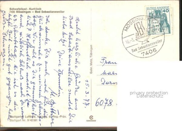 Bad Sebastiansweiler Schwefelbad Kurklinik Fliegeraufnahme S – Bild 2