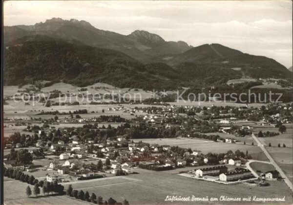 Bernau Chiemsee Panorama Luftkurort mit Kampenwand Chie