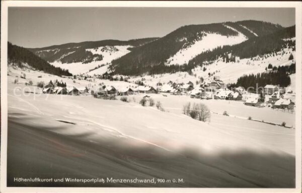 Menzenschwand Panorama Höhenluftkurort Wintersportpla