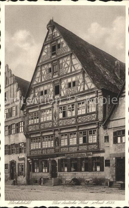 Dinkelsbuehl Das deutsche Haus Fachwerkhaus