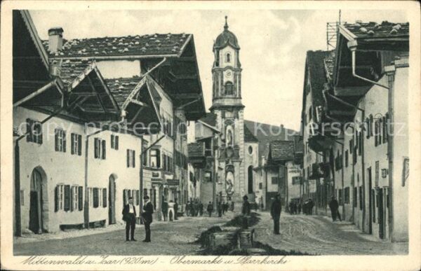 Mittenwald Karwendel Tirol Obermarkt Pfarrkirche
