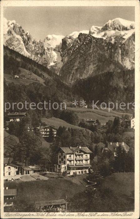 Berchtesgaden Hotel Erika Hohen Göll Hohen Brett