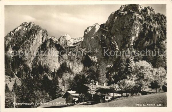 Berchtesgaden Alpenwirtschaft Vorderbrand Hohes Brett