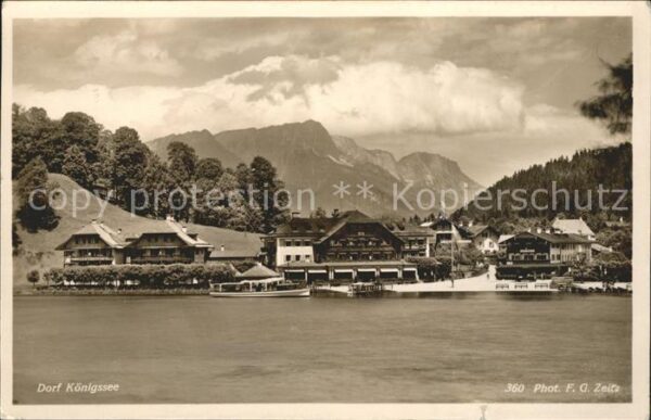 Koenigssee Dorf Foto F.G. Zeitz Nr. 360