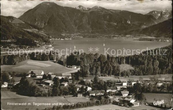 Finsterwald Tegernsee Wallberg Fliegeraufnahme