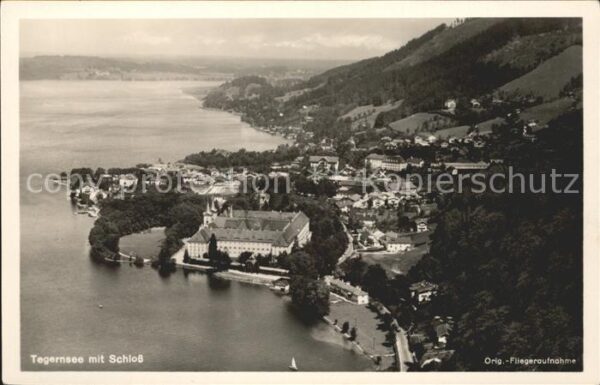 Tegernsee Schloss Fliegeraufnahme