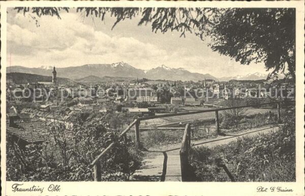 Traunstein Oberbayern Foto G. Grainer Reichsbahndirektion Mün
