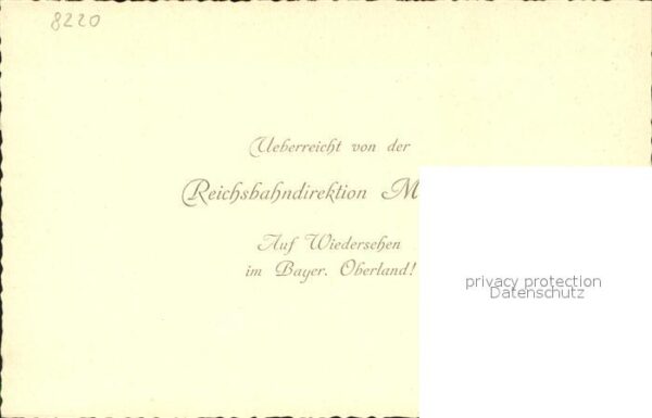 Traunstein Oberbayern Foto G. Grainer Reichsbahndirektion Mün – Bild 2