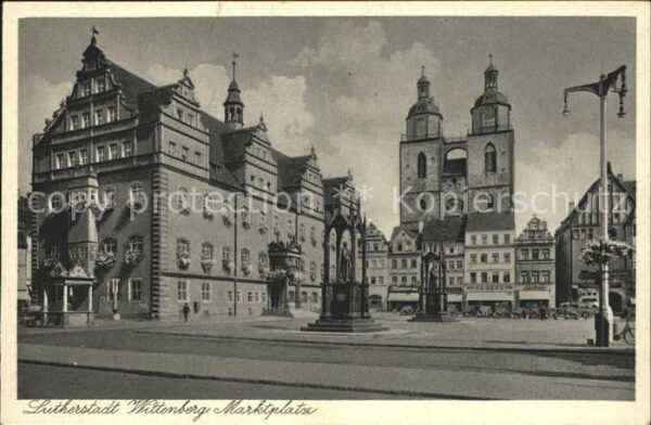 Wittenberg Lutherstadt Marktplatz