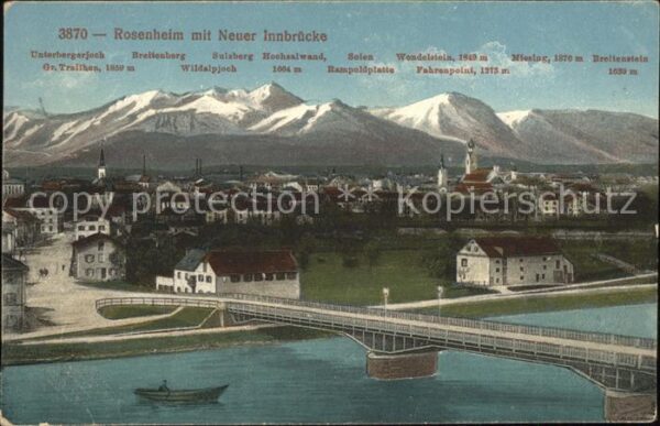 Rosenheim Bayern Neuer Innbrücke