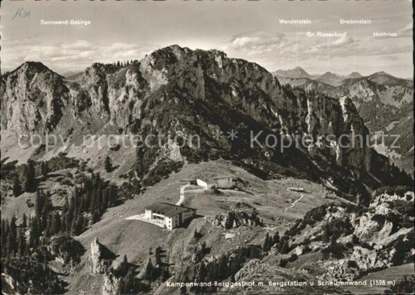 Kampenwand Chiemgau Berggasthof Bergstation Scheibenwand