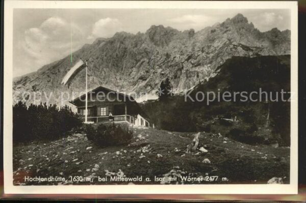 Mittenwald Bayern Hochlandhütte Wörner