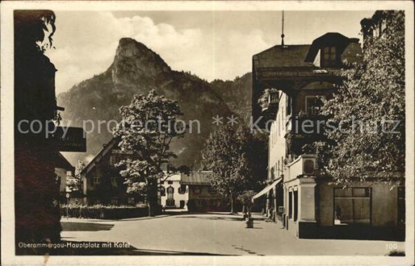 Oberammergau Hauptplatz Kofel