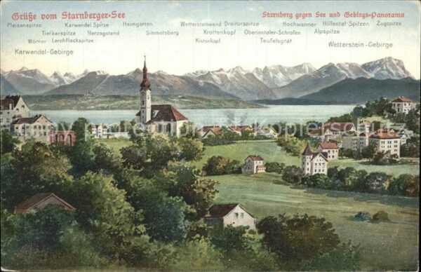 Starnbergersee Wetterstein-Gebirge  Teufelsgrat