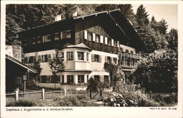Berchtesgaden Almbachklamm Gasthaus Kugelmühle