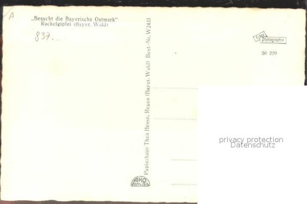 Grafenau Niederbayern Waldschmidthaus Rachelgipfel – Bild 2