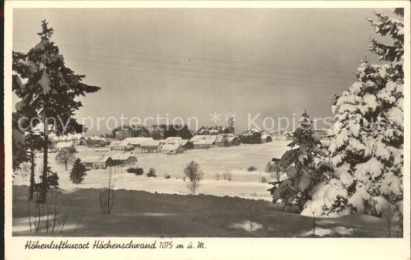 Hoechenschwand Winterpanorama Höhenluftkurort