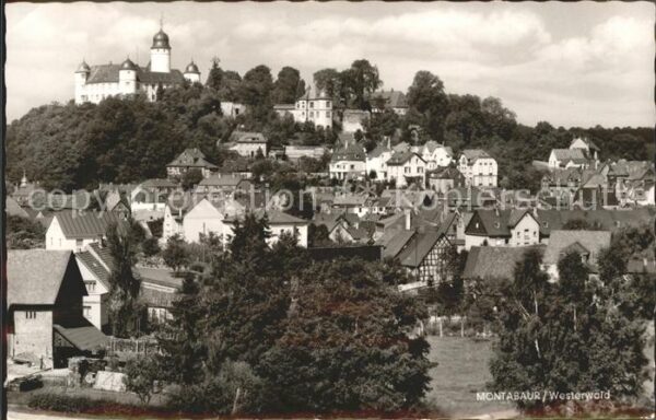 Montabaur Westerwald Ortsansicht mit Schloss