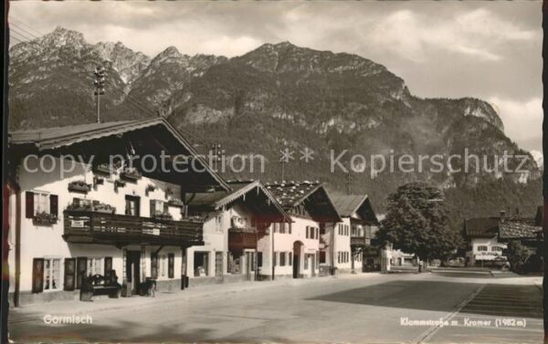 Garmisch-Partenkirchen Klammstrasse mit Kramer Ammergauer Alpe