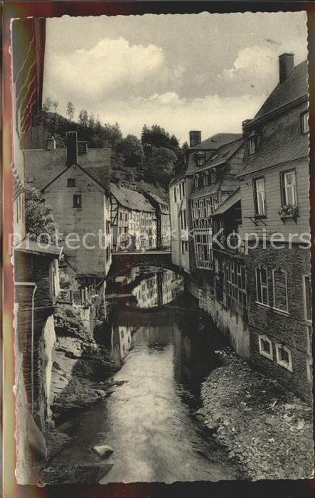 Monschau Partie an der Rur Luftkurort