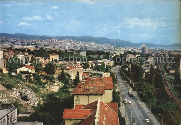 Rijeka Fiume Blick über die Stadt