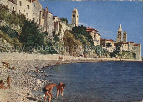Rab Kroatien Partie am Strand