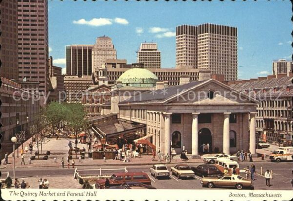Boston Massachusetts Quincy Market and Faneuil Hall