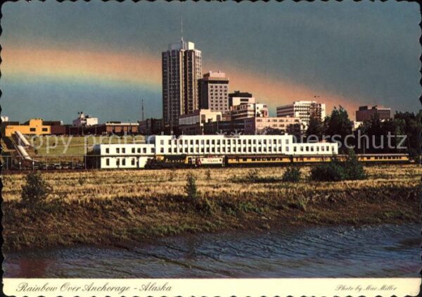 Anchorage Rainbow over the city
