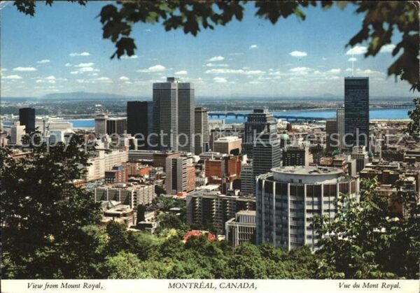 Montreal Quebec Vue du Mont Royal
