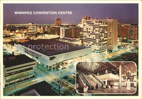 Winnipeg Convention Centre at night