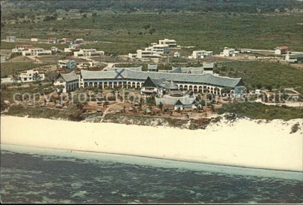 Mombasa Reef Hotel Beach aerial view
