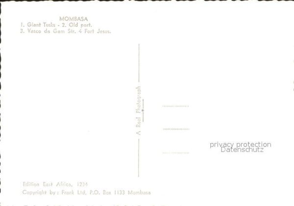 Mombasa Tusks Fort Jesus Vasco da Gama Port – Bild 2