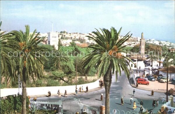 Tanger Tangier Tangiers Eglise anglais et Mosquee du Zoco