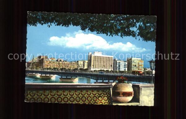 Cairo Egypt Shepheards and Semiramis Hotel Tahrir B