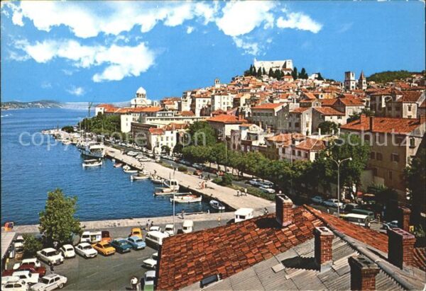 Sibenik Teilansicht Partie am Hafen