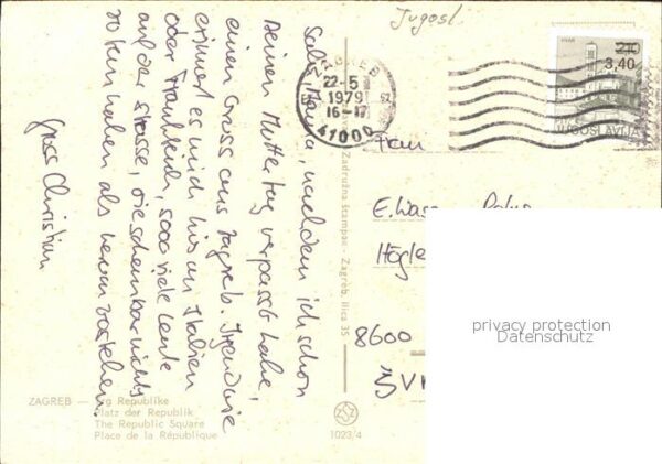 Zagreb Trg Republike Platz der Republik – Bild 2