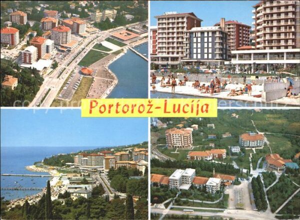 Portoroz Hotel Lucija Fliegeraufnahme