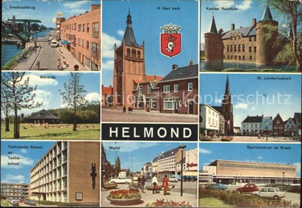 Helmond Veestratbrug Kirche Rathaus Sportzentru