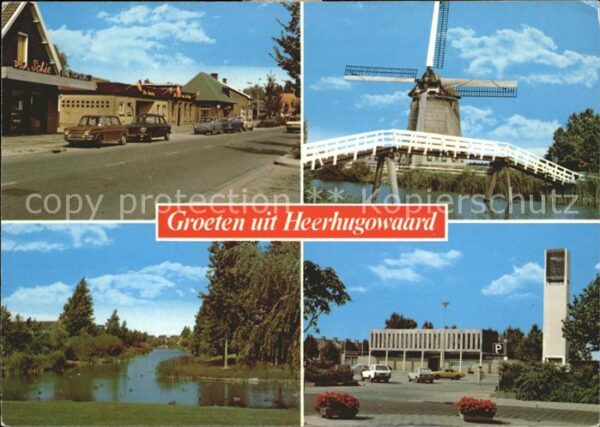 Heerhugowaard Windmühle Kirche Teich