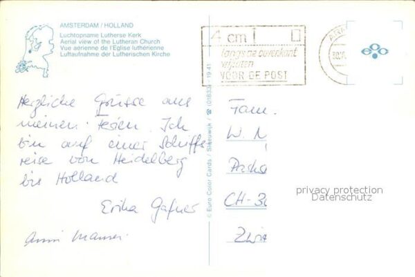 Amsterdam Niederlande Luftaufnahme Lutherische Kirche – Bild 2