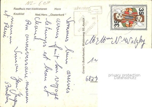 Andijk Raadhuis Rathaus Kirche Strassenpartie – Bild 2