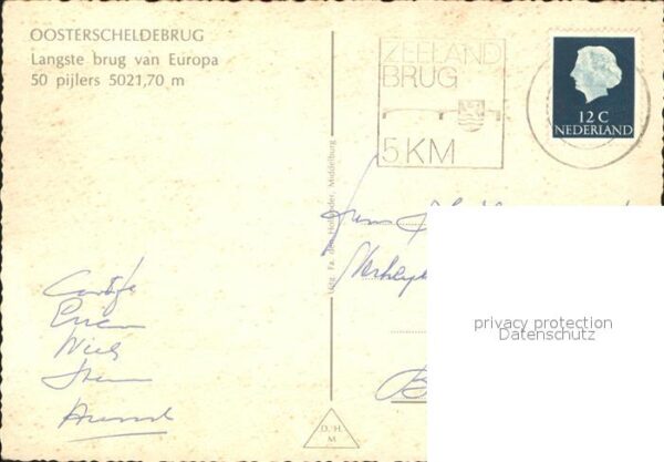 Bruecken Bauwerke Oosterscheldebrug Wappen Fliegeraufnahm – Bild 2