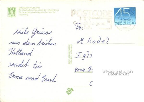Nijmegen Waalkade Frachtkahn Wappen – Bild 2