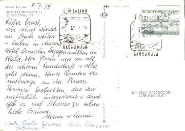 Suomi Hotelli Revontuli Jagen Hund Fischen – Bild 2
