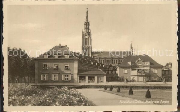 Frankfurt Oder Motiv am Anger Kirche