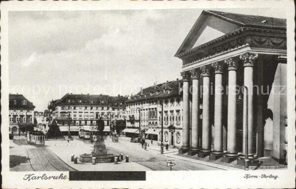 Karlsruhe Baden Adolf Hilter Platz Stadtkirche
