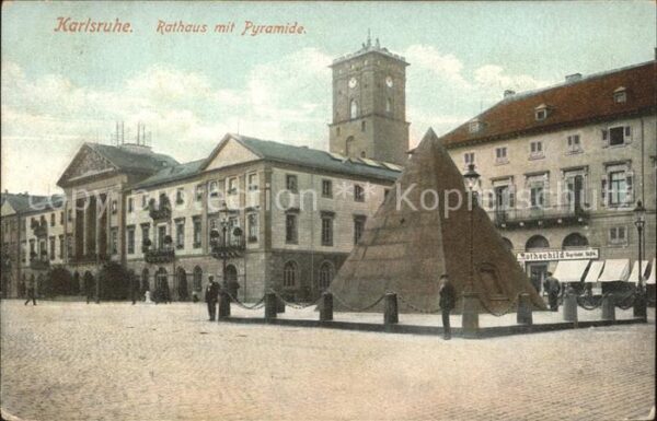 Karlsruhe Baden Rathaus Pyramide