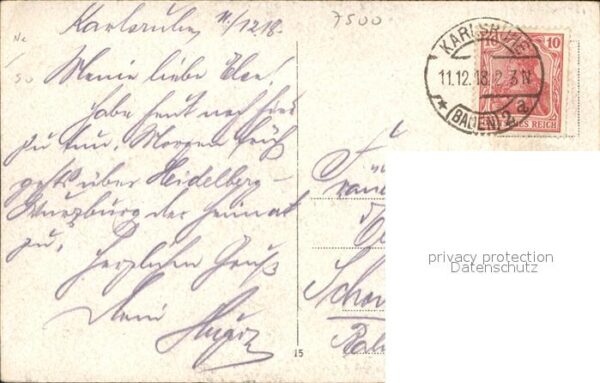 Karlsruhe Baden Postamt Kaiserstrasse – Bild 2
